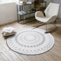 שטיחים עגולים בצבעים לבנים - מומלץ!