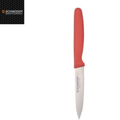 סכין ירקות שפיץ עגול 11 ס"מ אדום