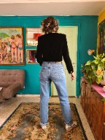 ג'קט קטיפה שחור L/XL