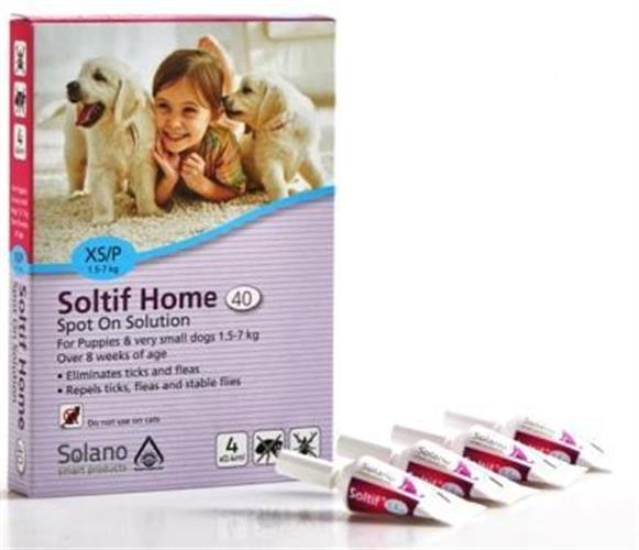 אמפולות סולאנו סולטיף להדברה לכלבים XS