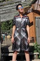 שמלת מזכירה מהסבנטיז מידה M