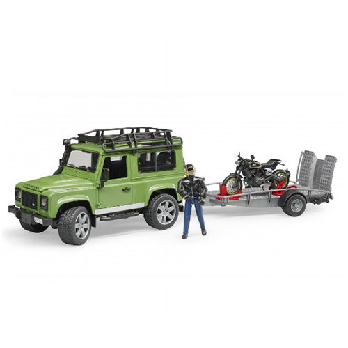 ברודר- ג'יפ לנדרובר עם אופנוע דוקאטי