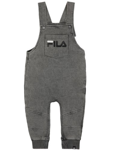 אוברול ג'ינס FILA יוניסקס לוגו אפור 1-2