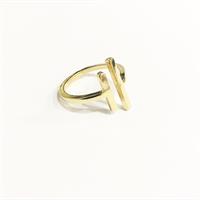 טבעת פסים זהב