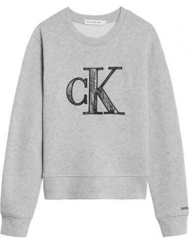 פוטר לוגו CK אפור 4-16