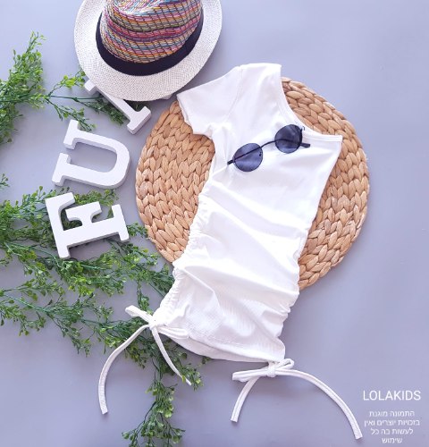 שמלת קשירה כתף אחת דגם 434/2 מידה 14 אחרונה