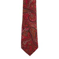 עניבה פייזלי אדום כתום