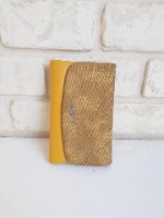 ארנק דמוי עור גדול שחור/מטאלי 4054