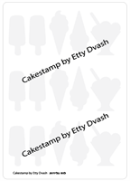 לוח גלידות - ליצירה בשוקולד