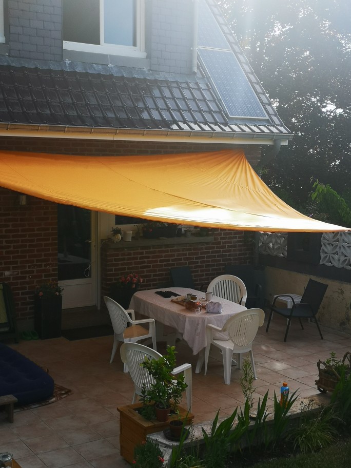 חוות דעת - מפרש הצללה משולש לגינה וקמפינג- Shadingsail.G.C
