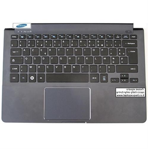 מקלדת למחשב נייד סמסונג כולל עכבר ותושבת פלסטיק Samsung NP900X3E Genuine Palmrest Touchpad + Keyboard BA61-01705A