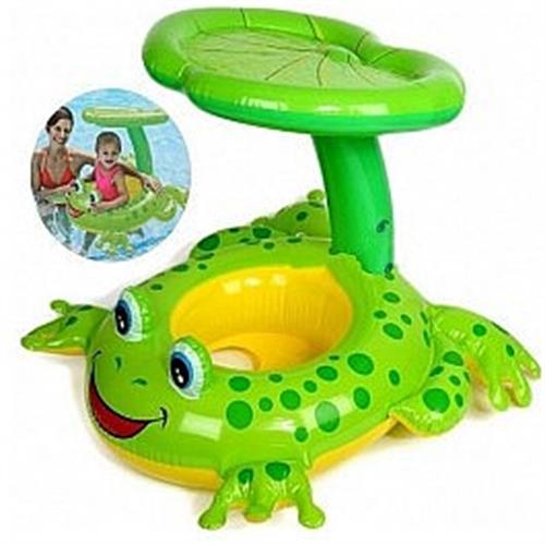 מתנפח הליכון לתינוק+גגון- צפרדע