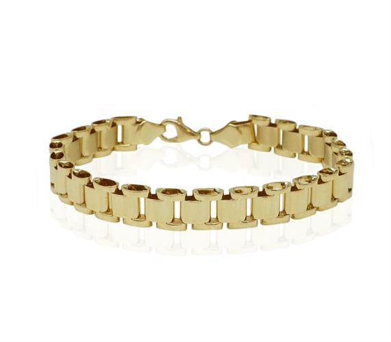 צמיד חוליות איטלקי מזהב לגבר