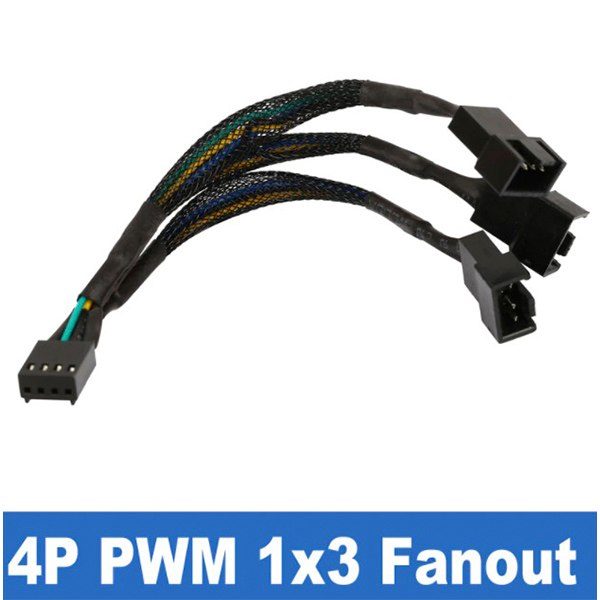 מפצל Y למאווררי מחשב PWM ניתן לחבר עד 3 מאווררים