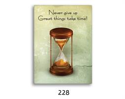 רביעיית תמונות ספרים, קסת דיו, שעון חול ומשפט השראה דגם041