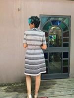 שמלת מיני חגיגית שנות ה-60 מידה M/L