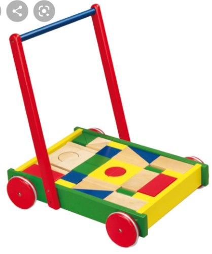 עגלת קוביות מעץ Viga