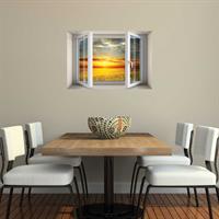 חלון בנישה שקיעה בנוף קסום דגם 5019