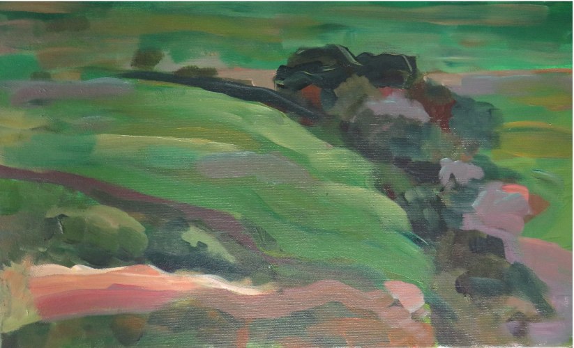 מהו הסיפור- נוף גליל עליון, הדפס ציור על קנבס