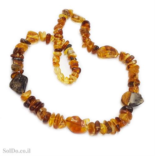 שרשרת ענברים בלטי מקורי לנשים מיקס צבעים  M2022