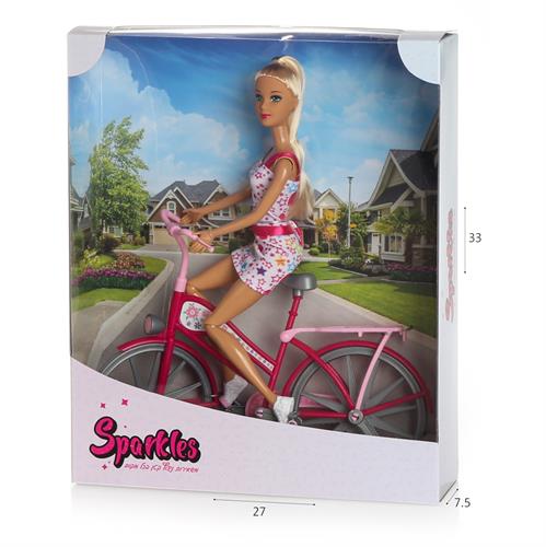 SPARKLE רוכבת על אופניים