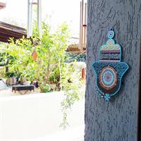 חמסה צבעונית לתלייה על הקיר - מעגל הברכות:   HMS 12