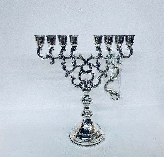 חנוכיה ציפוי כסף האחים חדד סדרת מורשת