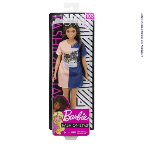 ברבי פאשניסטה שמלת חצי חצי