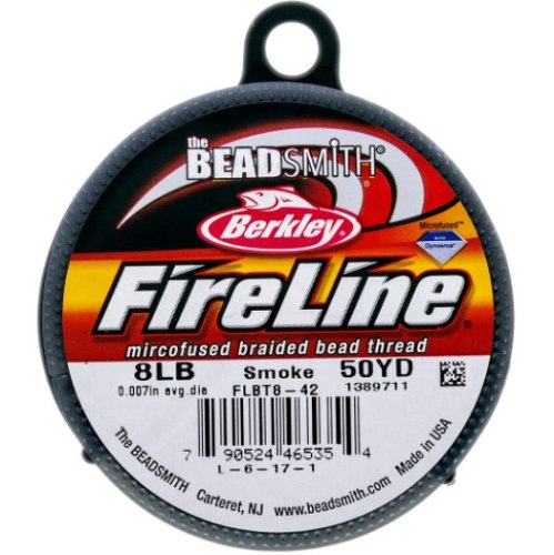 חוט חריזה FIRELINE - שחור SMOKE אורך 50Y