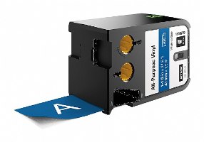 סרט סימון ויניל לבן על רקע כחול Dymo 1868779 XTL All-Purpose Vinyl 41mmX7m