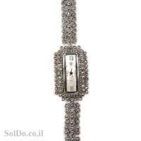 שעון מכסף מעוצב משובץ מרקזטים SH3263 | תכשיטי כסף