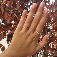 טבעת איטרניטי אינסוף משובצת יהלומים לכל אורכה