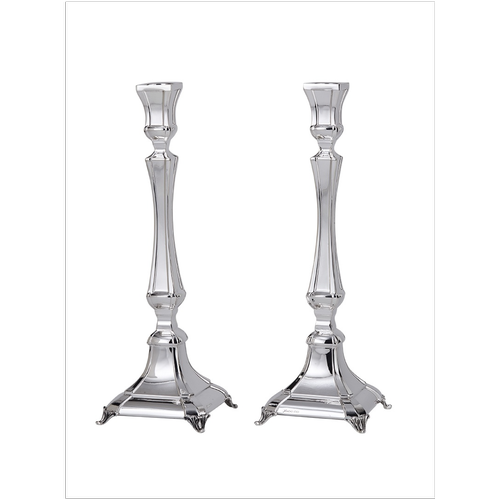 פמוטים כסף טהור דגם פריז חלק S