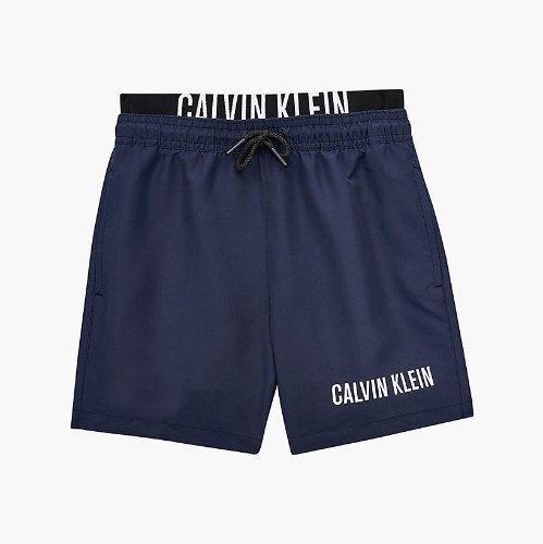 מכנס בגד ים CK כחול גומי ממותג 8-16