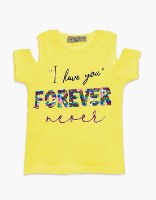 חולצת בנות טריקו מעוצבת forever