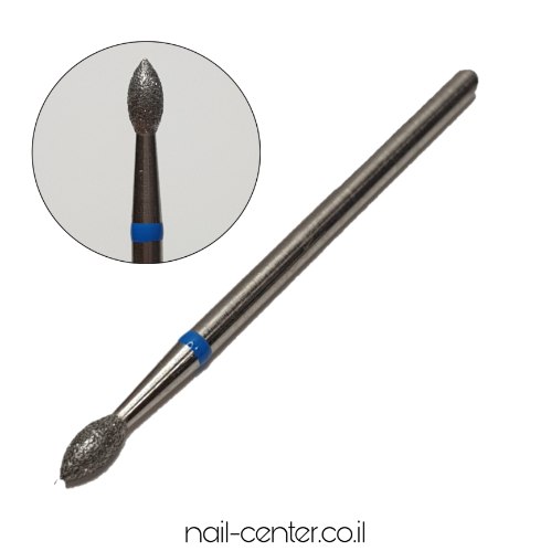 ראש שיוף למניקור - טיפה בינוני כחול