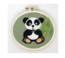 ערכת ריקמה חכמה קוטר 15 סמ' - פנדה