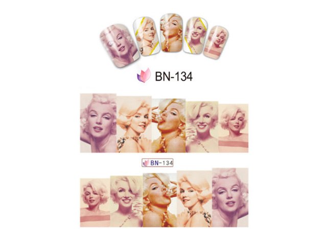 סליידר/מדבקת מים - מרלין מונרו - ורוד