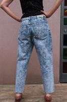 MOM'S ג'ינס גזרה גבוהה אסיד ווש כהה מידה L/XL