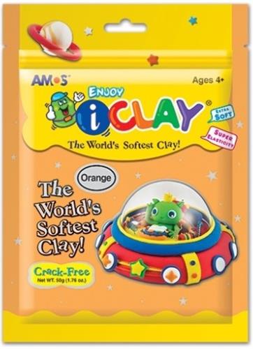 חימר קל I-CLAY כתום - 50 גר'