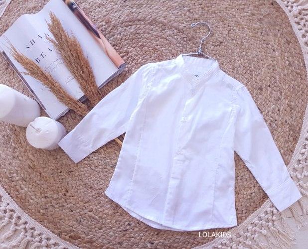 חולצה מכופתרת צווארון סיני דגם 072263