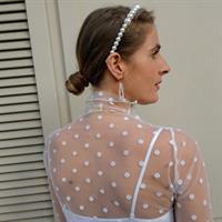 חולצת DOTS לבנה + מסכת DOTS לבנה מתנה