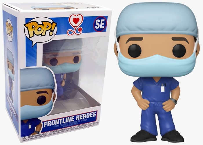 POP|בובת פופ- קורונה רופא בחליפה כחולה