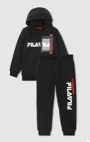 חליפת פוטר שחורה לוגו ריצרץ׳ FILA - מידות 2Y-8Y