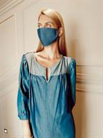 שמלת מקסי DENIM + מסכת DENIM מתנה