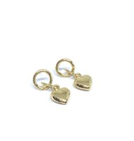 עגילי לילי לב זהב