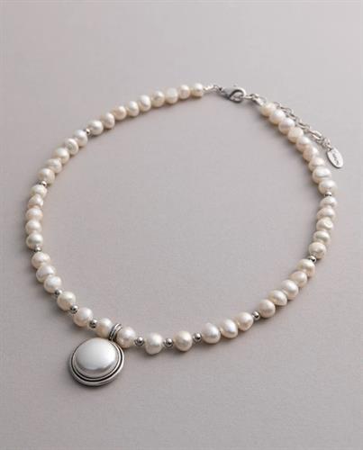 שרשרת DANON - אפרודיטה פנינה עגולה