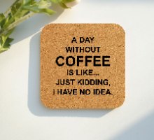 6 תחתיות מרובעות שונות על קפה