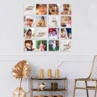 קולאז' תמונות | קולאז' תמונות קאפה לבחירה | עיצוב תמונות לקיר משפחה | אבן בנגיעות ברונזה