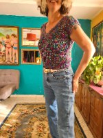 אפודה סרוגה צבעונית S/M